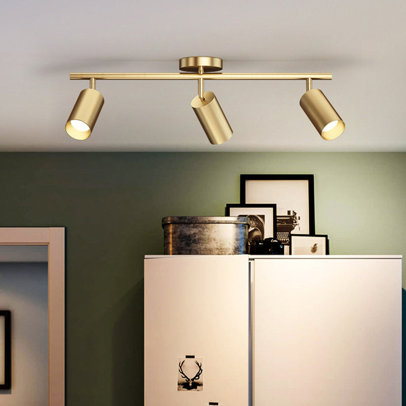 Contemporary Metal Ceiling Light Simple Flush Mount Light Fixture for Bedroom