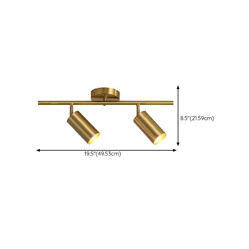 Contemporary Metal Ceiling Light Simple Flush Mount Light Fixture for Bedroom