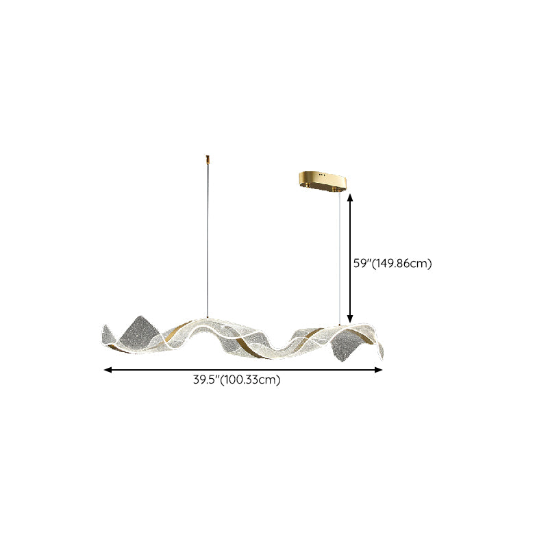 Modern Pendant Lighting Fixtures Metal Island Light Fixture for Dining Room