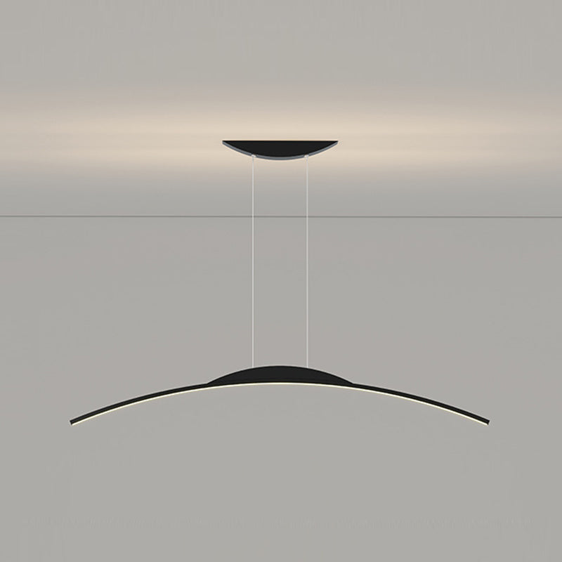 Linear Island Pendant Lights Modern Metal 1 Light for Dining Room