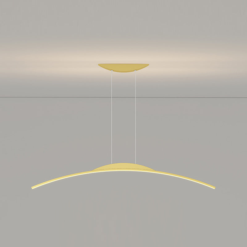 Linear Island Pendant Lights Modern Metal 1 Light for Dining Room