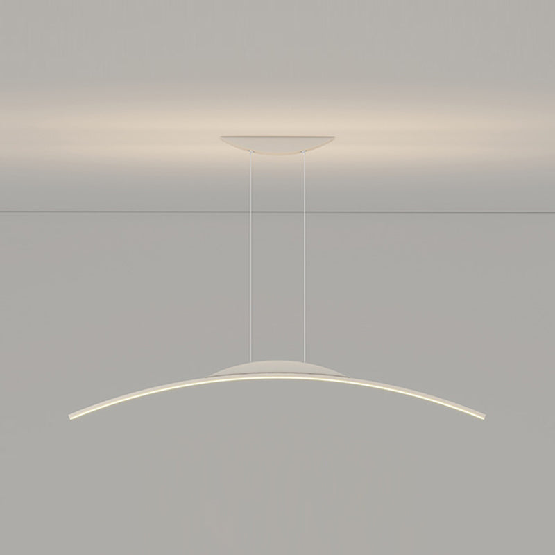 Linear Island Pendant Lights Modern Metal 1 Light for Dining Room