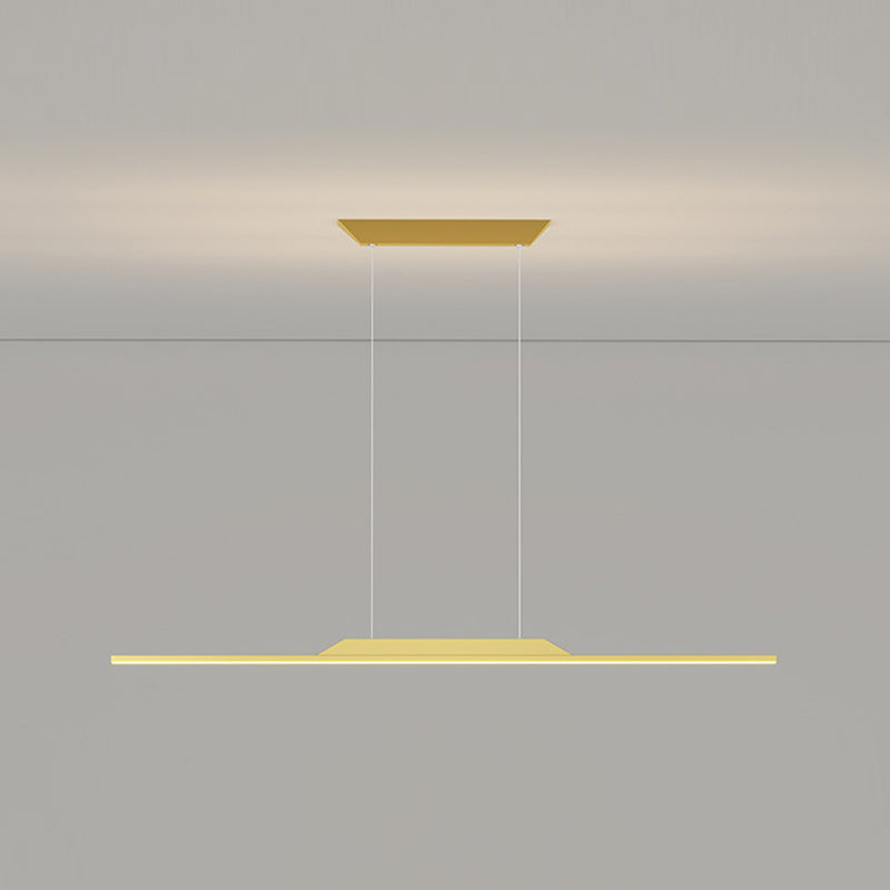 Linear Island Pendant Lights Modern Metal 1 Light for Dining Room