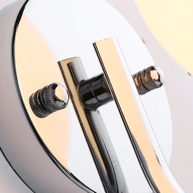Modern Style Wall Mount Lamp Spherical with Glass Shade for Bedroom