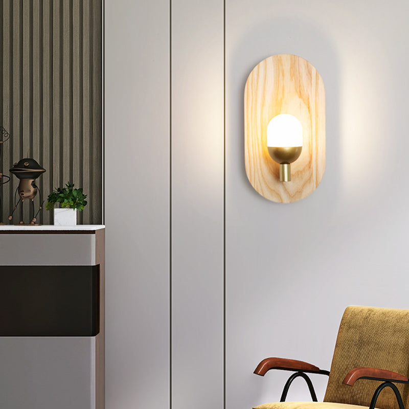 Modern Wall Light Sconces Wood 1 Light Wall Lighting Fixtures for Dining Room