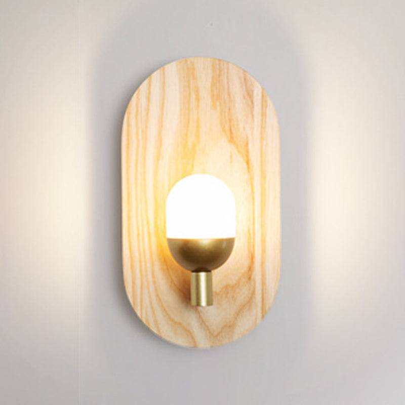Modern Wall Light Sconces Wood 1 Light Wall Lighting Fixtures for Dining Room