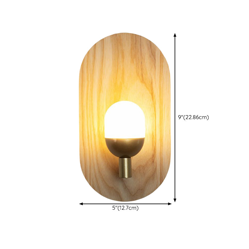 Modern Wall Light Sconces Wood 1 Light Wall Lighting Fixtures for Dining Room