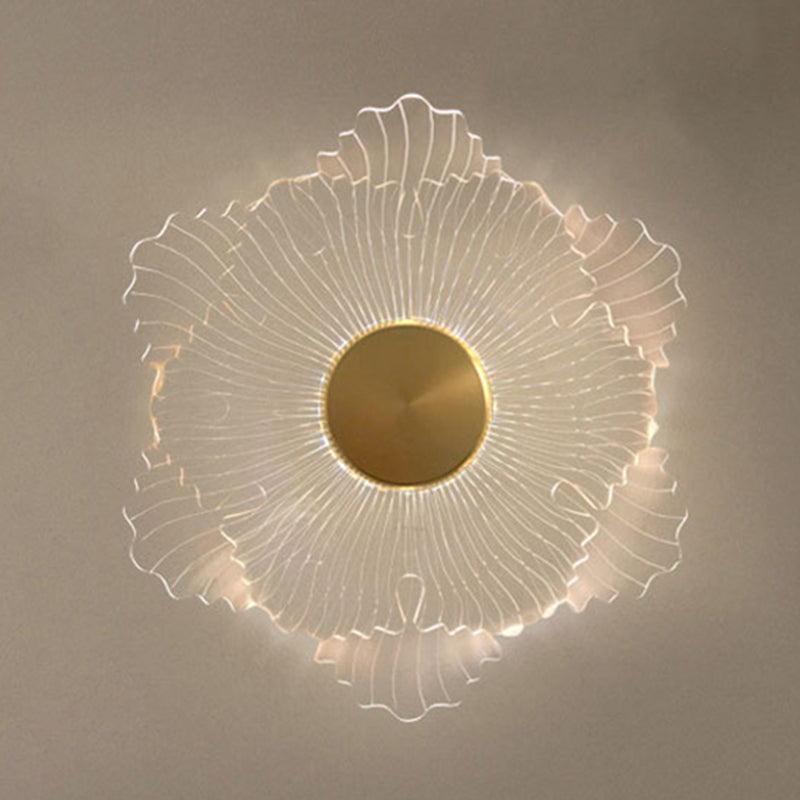 Modern Flower Shape Wall Light Sconces 1 Light Wall Lighting Fixtures for Bedroom