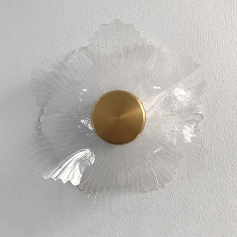 Modern Flower Shape Wall Light Sconces 1 Light Wall Lighting Fixtures for Bedroom