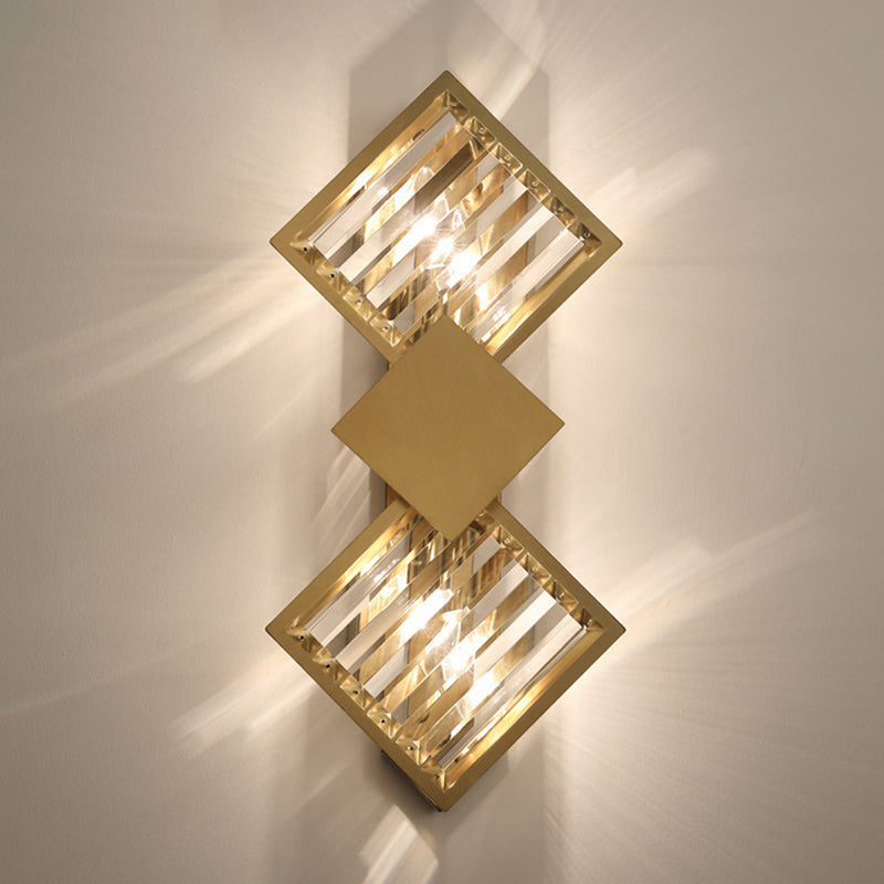 Unique Shape Wall Lighting Fixtures Modern 2 Lights Wall Light Sconces for Bedroom