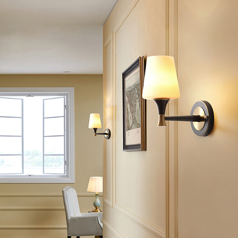 Simple Shape Wall Lighting Fixtures Modern 1 Light Wall Light Sconces for Living Room