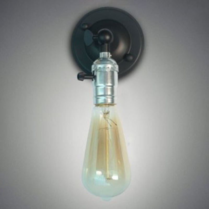 Contemporary Metal Wall Sconce Adjustable Linear Shape Wall Light for Living Room