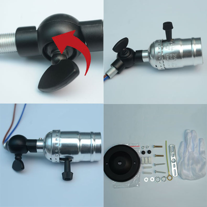 Contemporary Metal Wall Sconce Adjustable Linear Shape Wall Light for Living Room