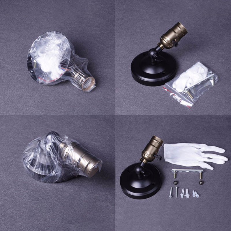 Contemporary Metal Wall Sconce Adjustable Linear Shape Wall Light for Living Room