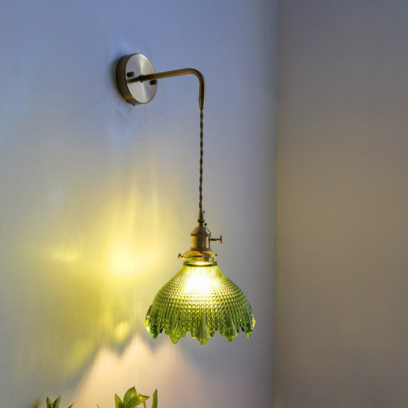 Postmodern Wall Light Sconce Colorful Glass Wall Light Fixture for Bedroom