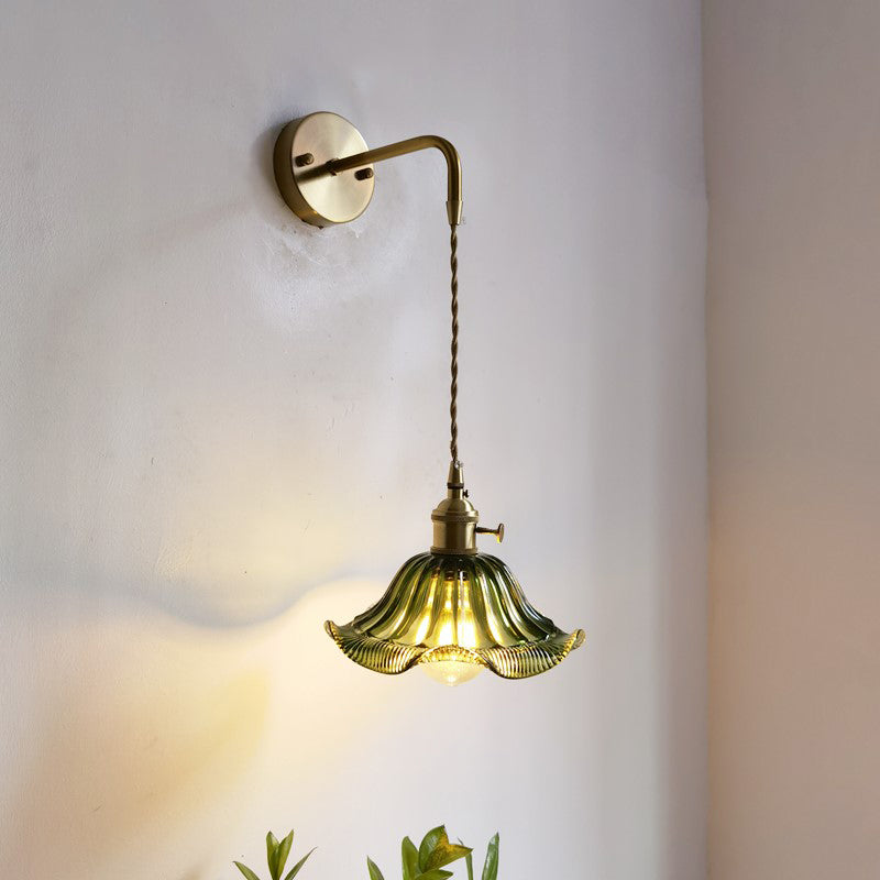 Postmodern Wall Light Sconce Colorful Glass Wall Light Fixture for Bedroom