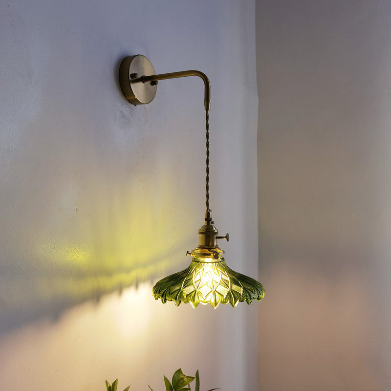 Postmodern Wall Light Sconce Colorful Glass Wall Light Fixture for Bedroom