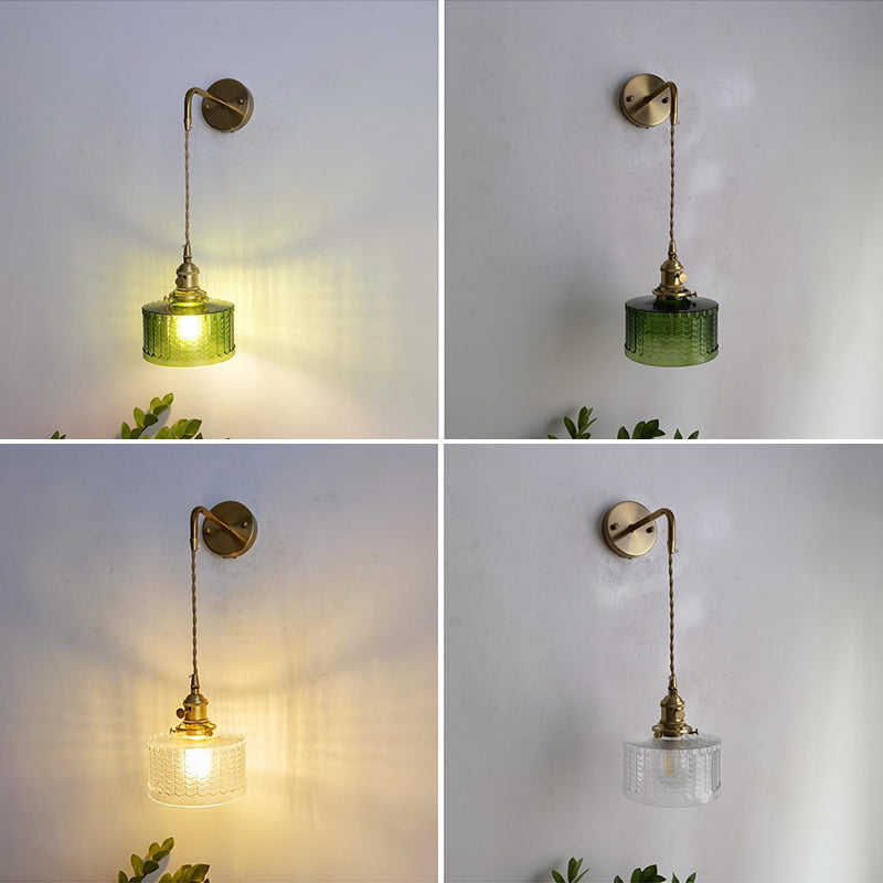 Postmodern Wall Light Sconce Colorful Glass Wall Light Fixture for Bedroom