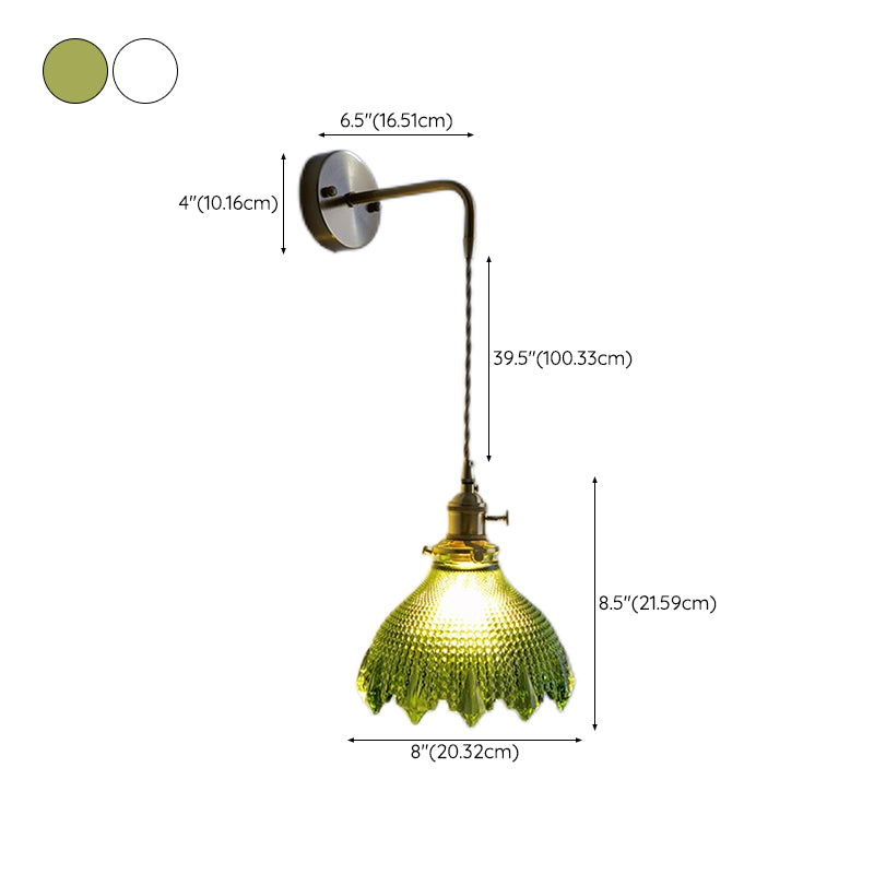 Postmodern Wall Light Sconce Colorful Glass Wall Light Fixture for Bedroom