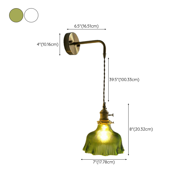 Postmodern Wall Light Sconce Colorful Glass Wall Light Fixture for Bedroom