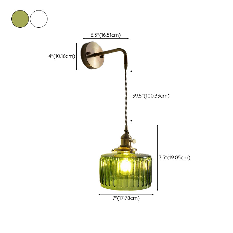 Postmodern Wall Light Sconce Colorful Glass Wall Light Fixture for Bedroom