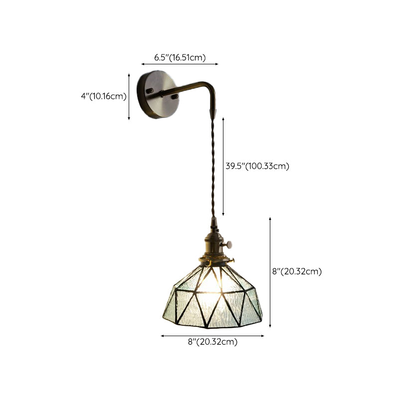 Postmodern Wall Light Sconce Colorful Glass Wall Light Fixture for Bedroom