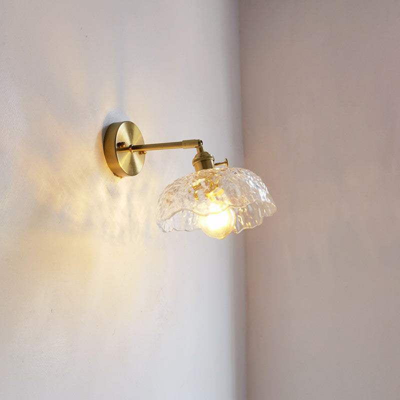 Modern Wall Light Sconce Colorful Glass Shade Wall Light Fixture for Bedroom