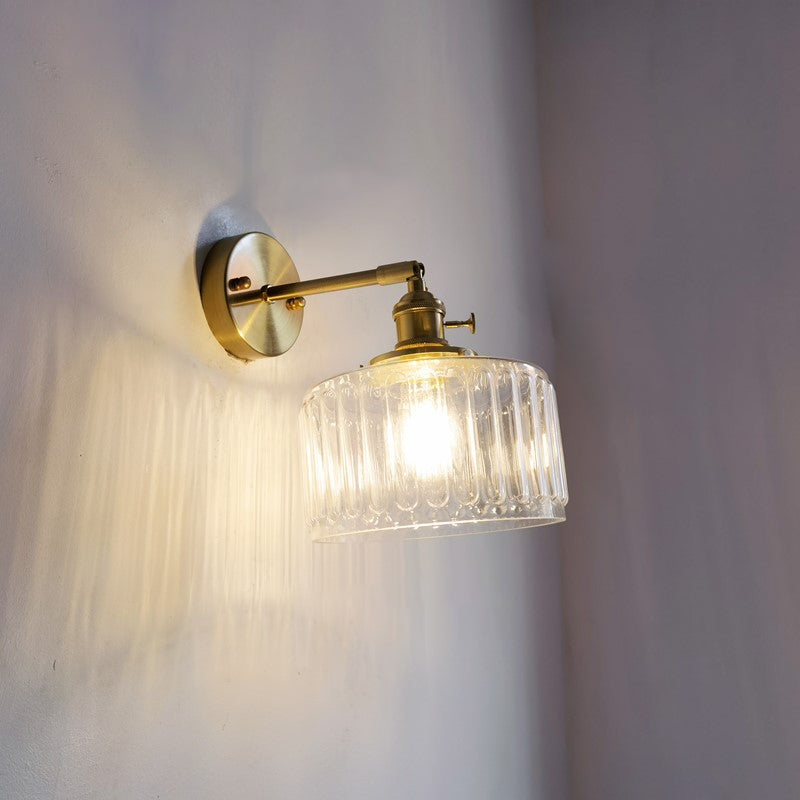 Modern Wall Light Sconce Colorful Glass Shade Wall Light Fixture for Bedroom