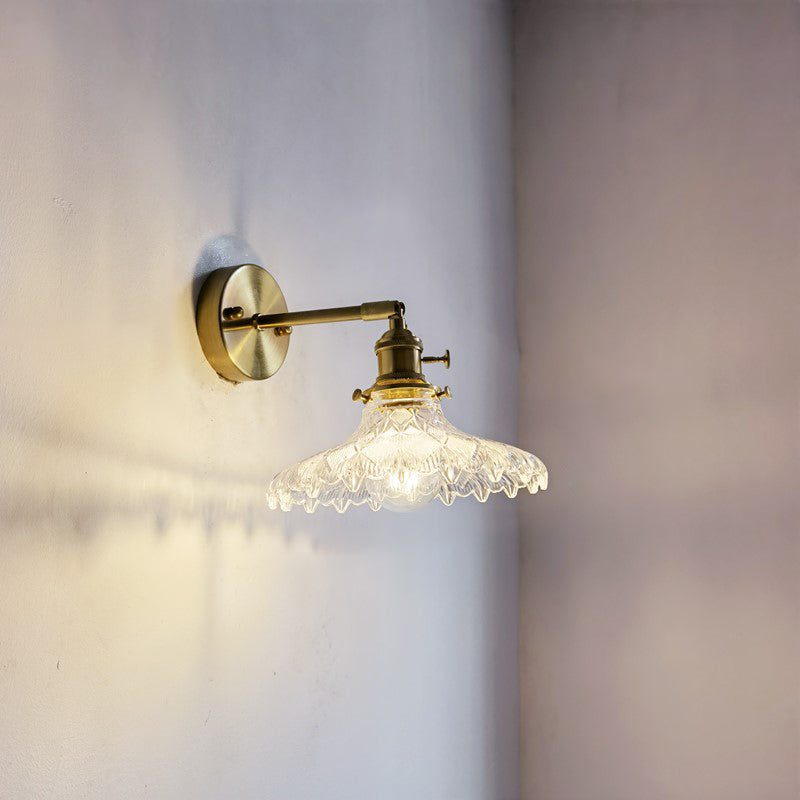 Modern Wall Light Sconce Colorful Glass Shade Wall Light Fixture for Bedroom