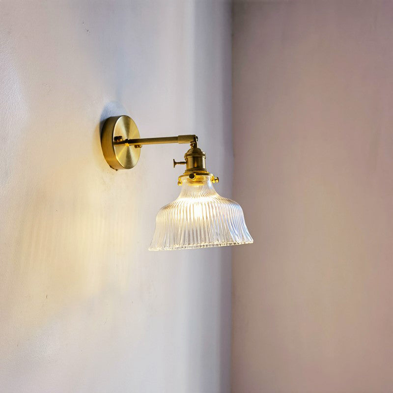 Modern Wall Light Sconce Colorful Glass Shade Wall Light Fixture for Bedroom