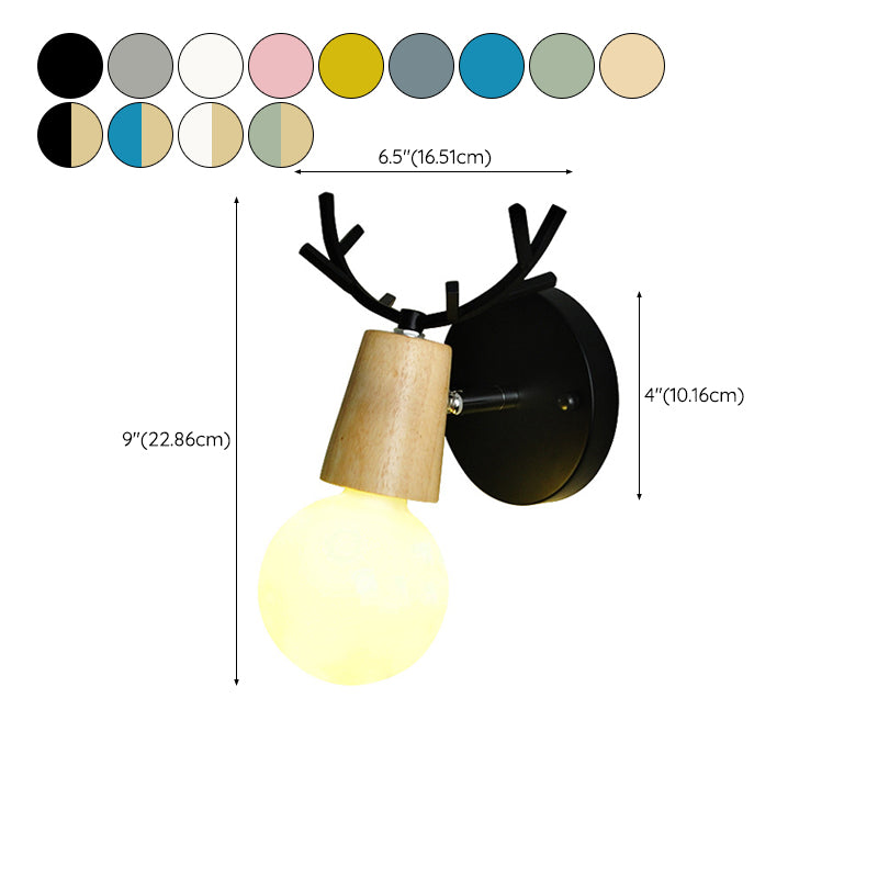 Contemporary Colorful Wall Light Sconce Creative Wall Light Fixture for Bedroom