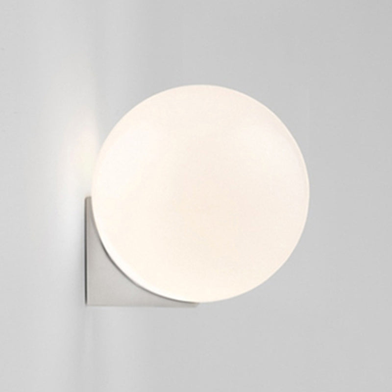 1-Light Bathroom Wall Light Fixture Modern Glass Wall Light Fixtures