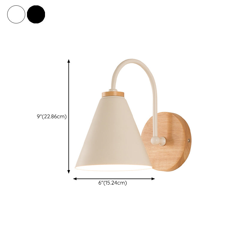 Modern Simple Cone Shape Vanity Light with Iron Shade for Shower Room