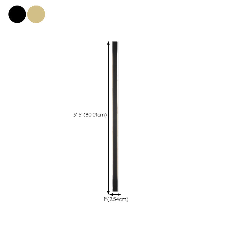 Modern Style Linear LED Wall Light Sconce with Acrylic Shade for Washroom