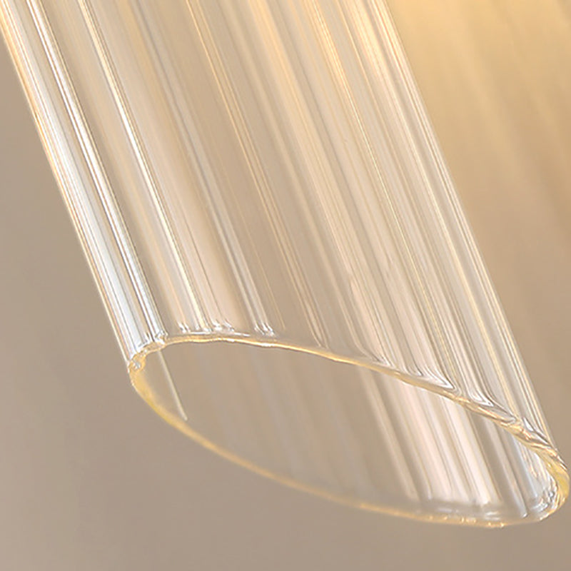 American Style Cylinder Shape Vanity Light with Glass Shade for Shower Room