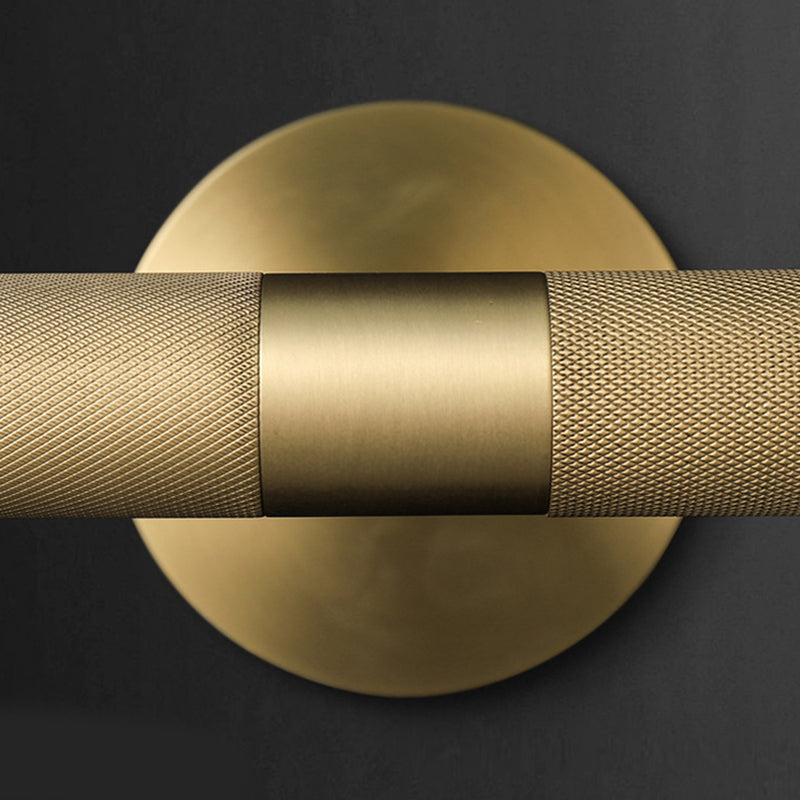 Modern Simple Metal Vanity Light Cylinder Shape 2-Lights for Shower Room