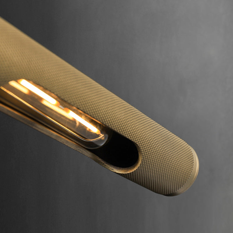 Modern Simple Metal Vanity Light Cylinder Shape 2-Lights for Shower Room