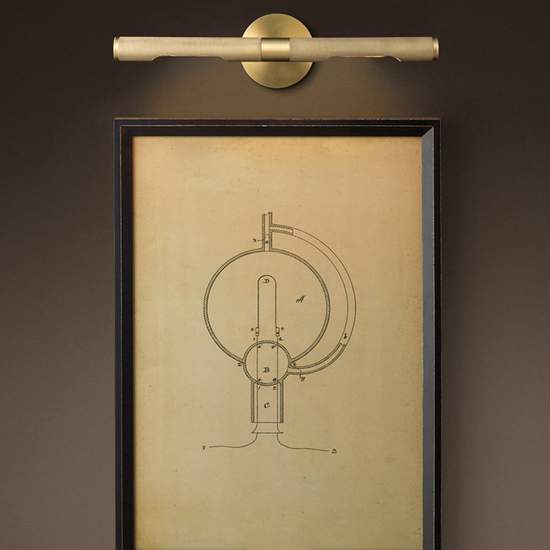 Modern Simple Metal Vanity Light Cylinder Shape 2-Lights for Shower Room