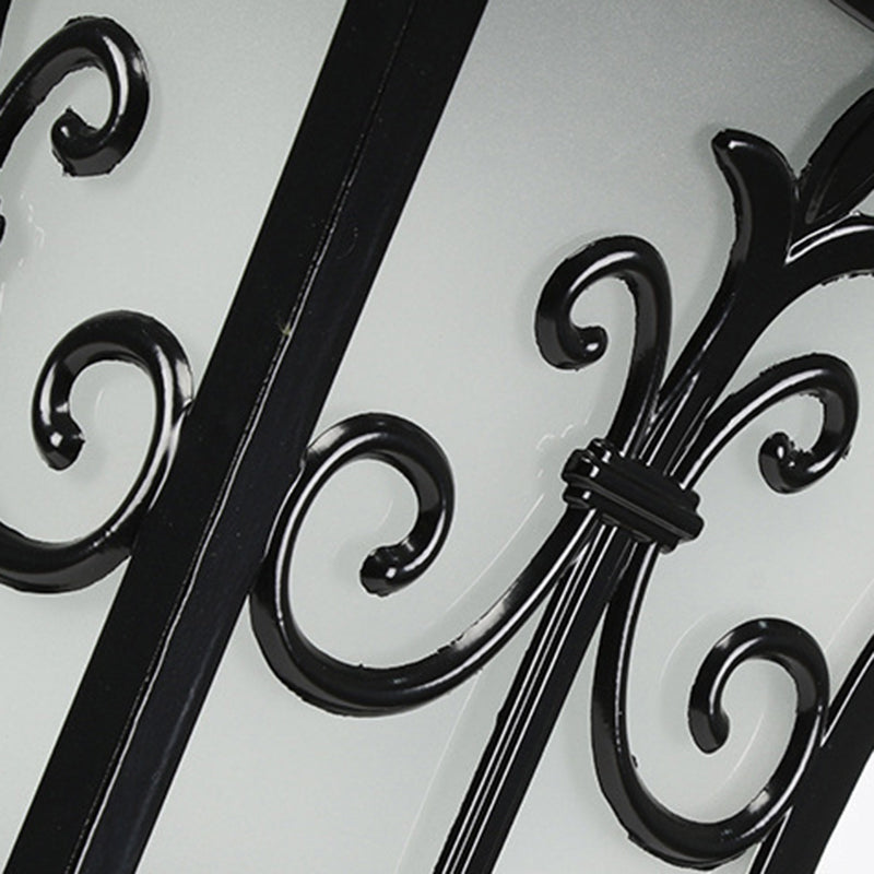 Black Outdoor Lights Waterproof Square Pillar Lamp for Garden