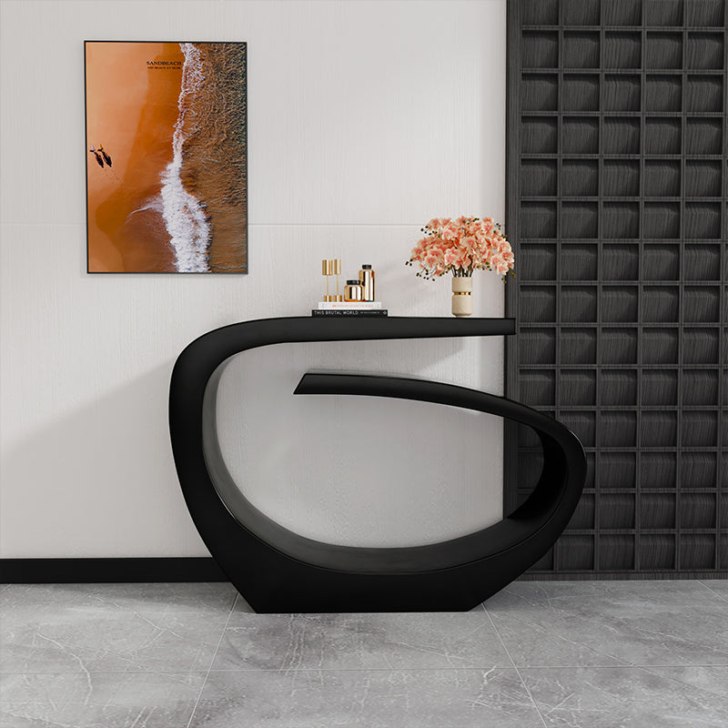 Contemporary Console Accent Table with Steel Bracket for Hall