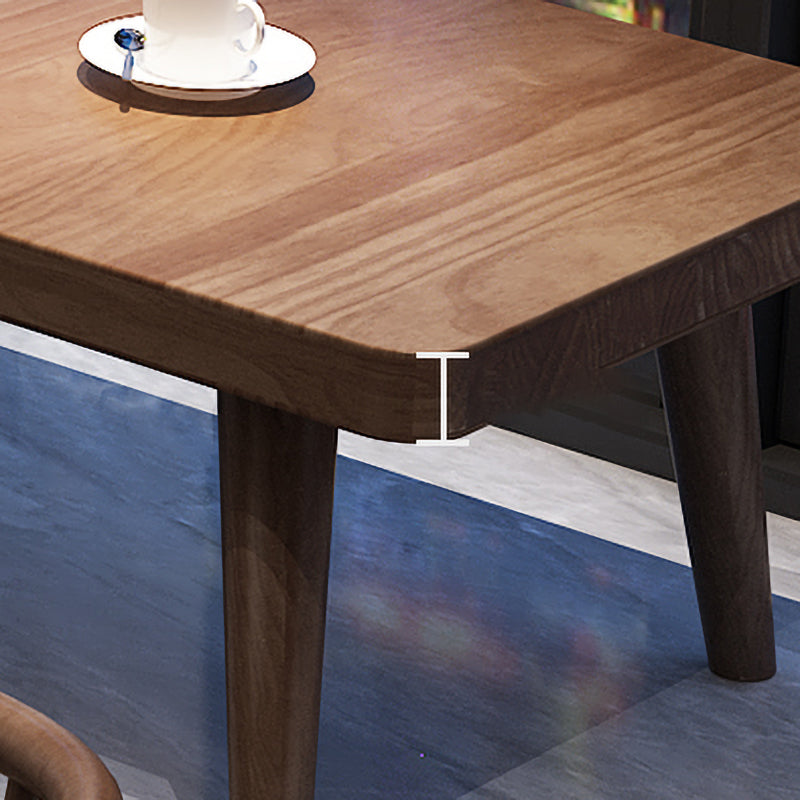 Wood Office Desk Modern Style L-Shaped Writing Desk in Brown