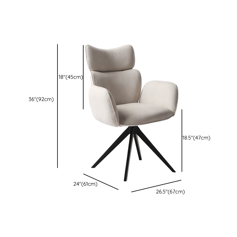 Armless Office Chair No Wheels Desk Chair for Living Room Home