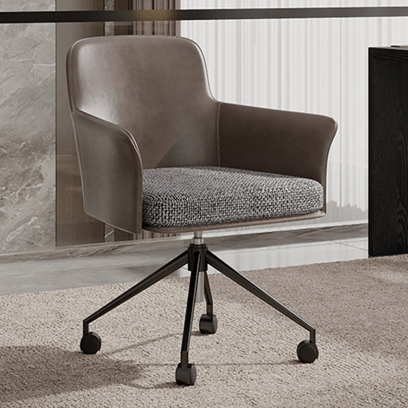Mid Back Office Chair Contemporary Swivel Rolling Task Chair