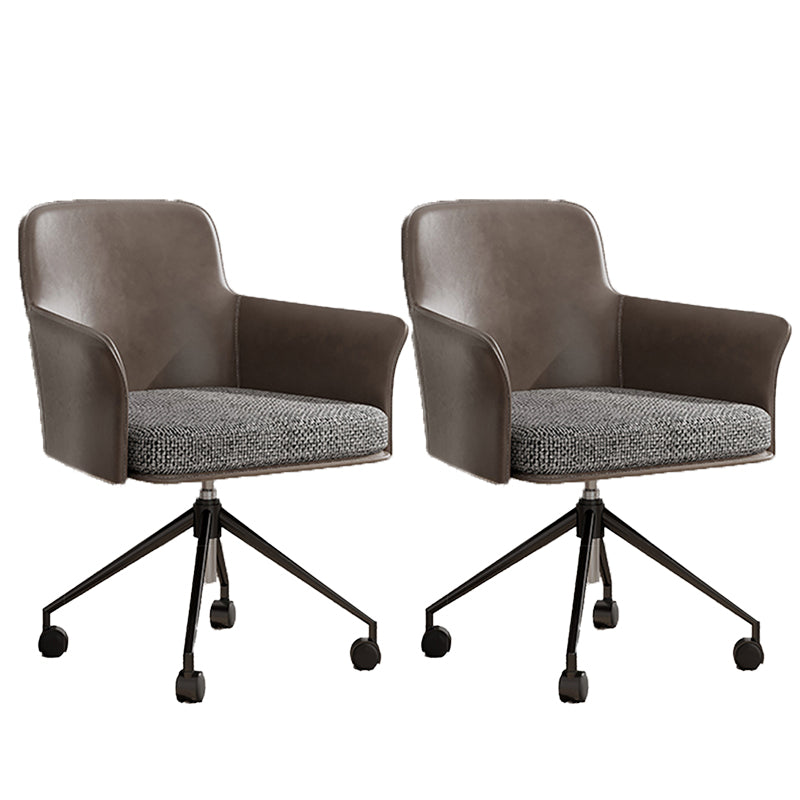 Mid Back Office Chair Contemporary Swivel Rolling Task Chair