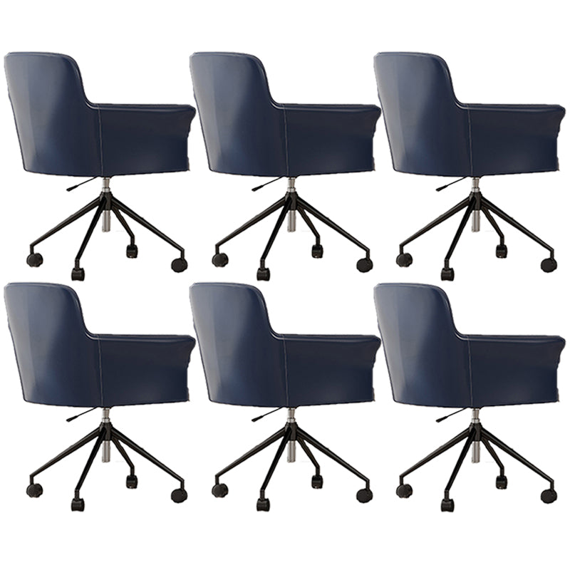 Mid Back Office Chair Contemporary Swivel Rolling Task Chair