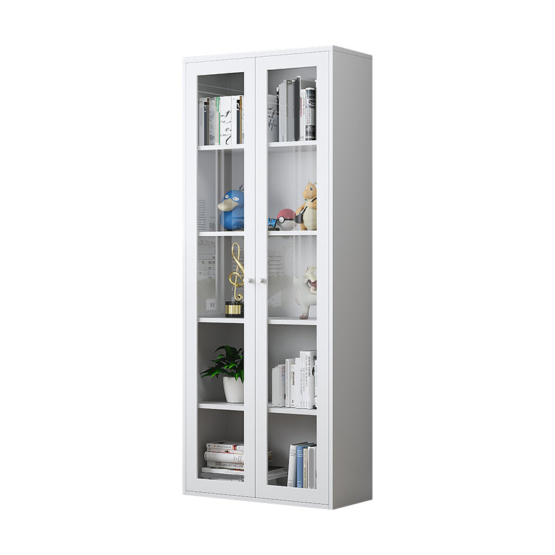 Modern Closed Back Vertical Bookshelf Metal Bookcase for Office