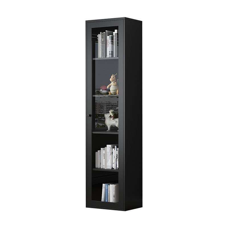 Modern Closed Back Vertical Bookshelf Metal Bookcase for Office