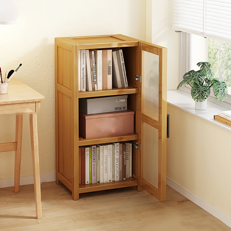 Vertical Engineered Wood Bookshelf Contemporary Closed Back Bookcase