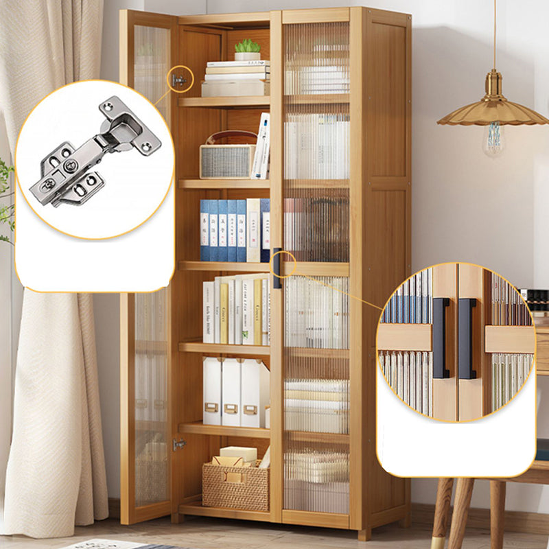 Vertical Engineered Wood Bookshelf Contemporary Closed Back Bookcase