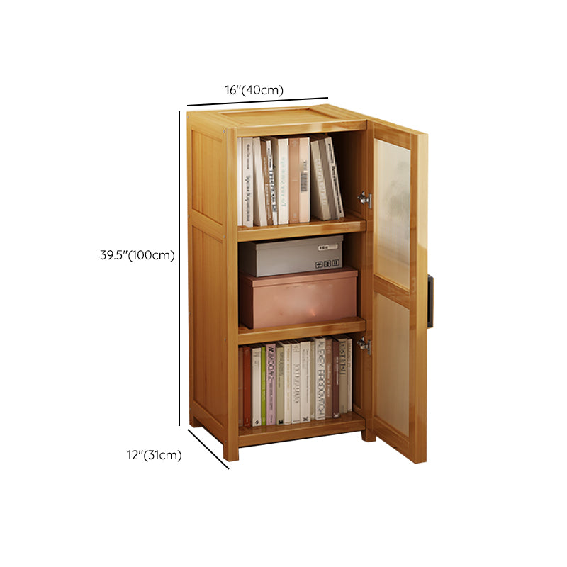 Vertical Engineered Wood Bookshelf Contemporary Closed Back Bookcase